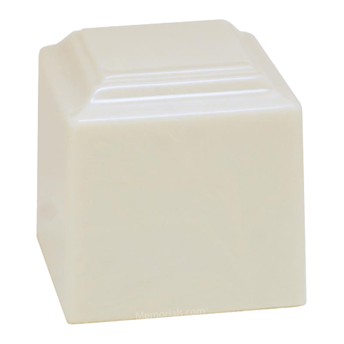 Saint White Cultured Marble Cremation Urn Saint White Cultured Marble Cremation Urn