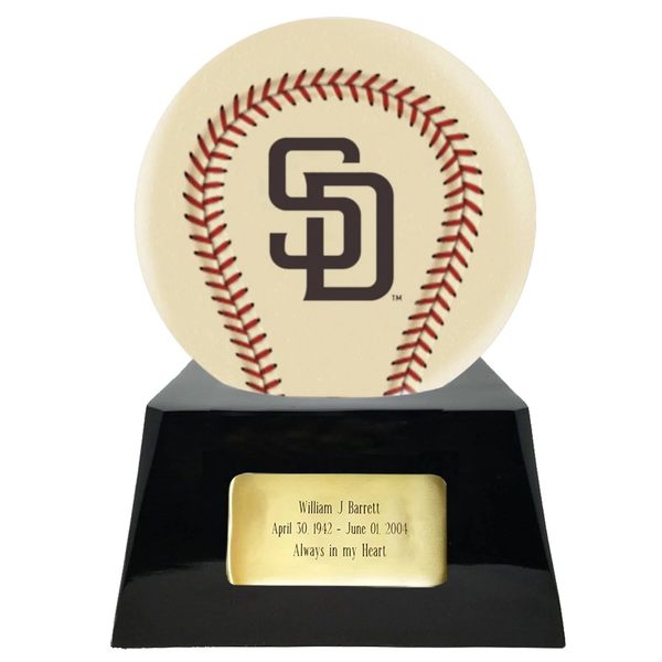 San Diego Padres Baseball Cremation Urn