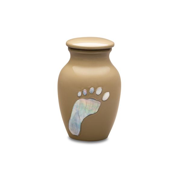 Sandy Footprint Keepsake Urn