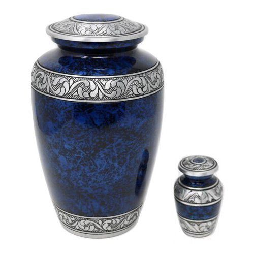 Sapphire Metal Funeral Urns