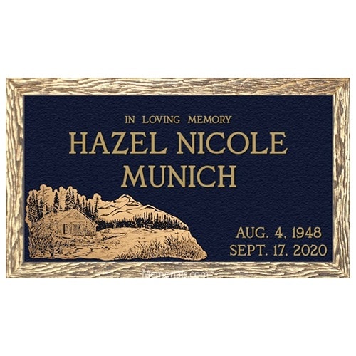 Scenic Mountain Retreat Bronze Plaques