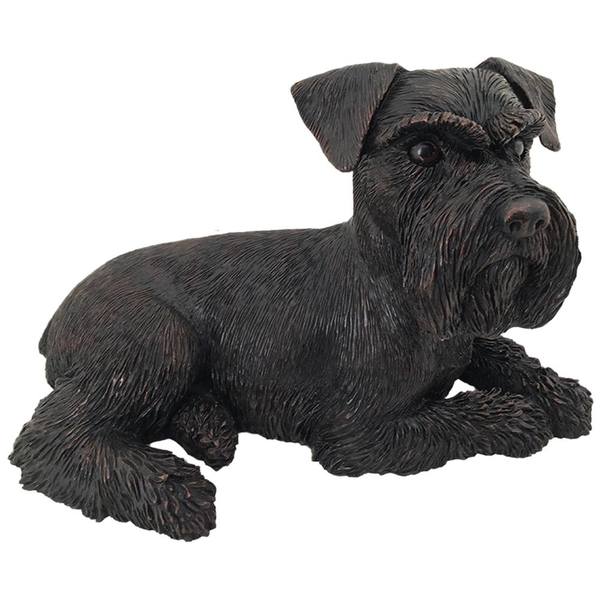 Schnauzer Shadow Cast Dog Urn