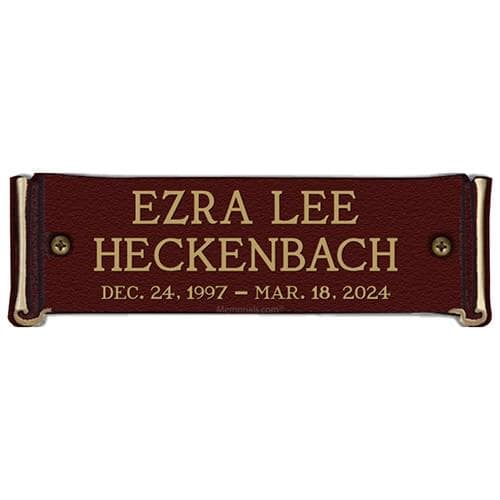 Scroll Bronze Plaque