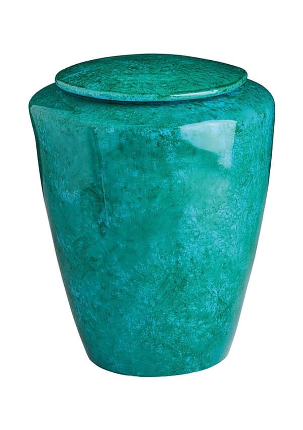 Sea Green Medium Funeral Urn