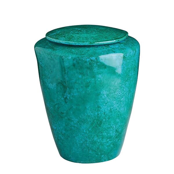 Sea Green Medium Funeral Urn