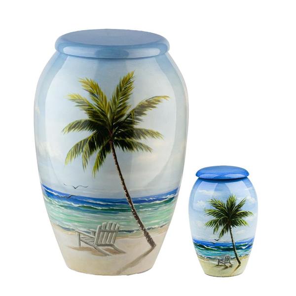 Sea Shore Metal Urns