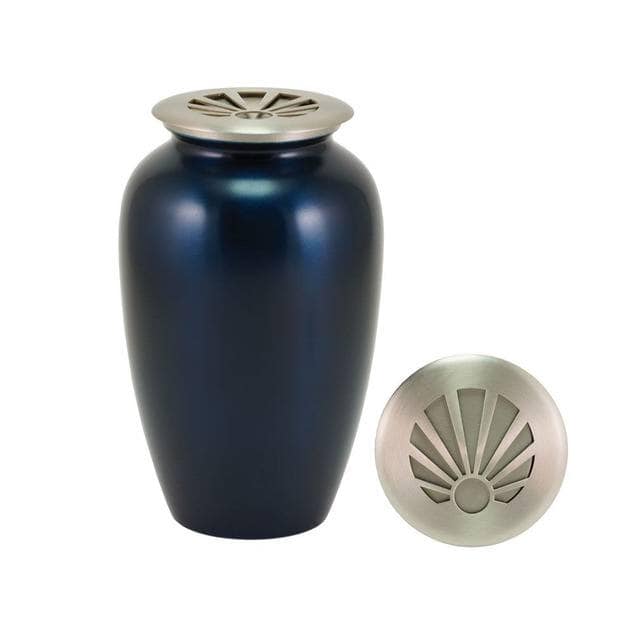 Seashell Blue Cremation Urn