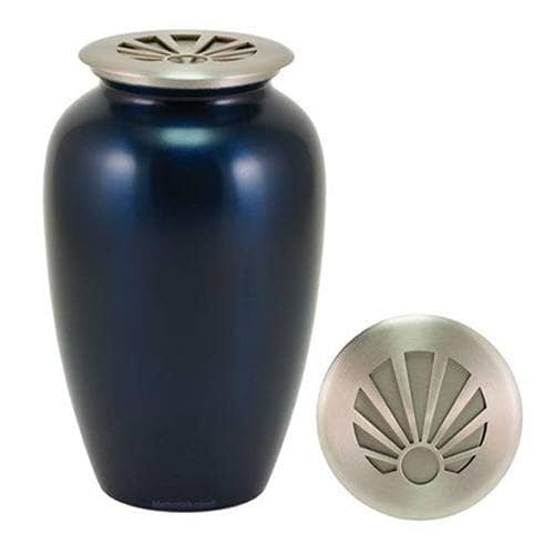Seashell Blue Cremation Urn