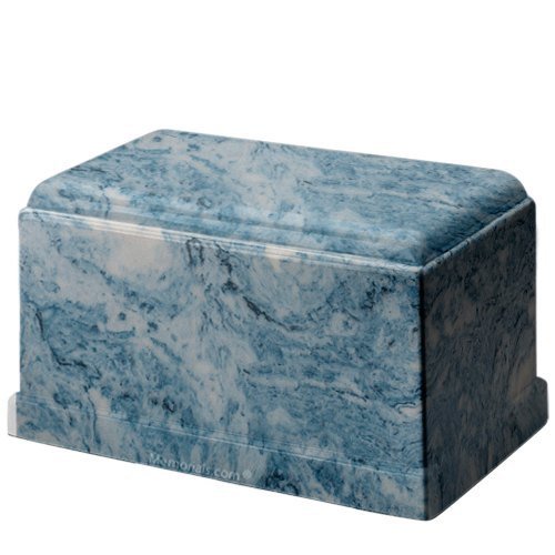 September Skies Cultured Marble Urn