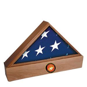 Lincoln Walnut Flag Case & Urn