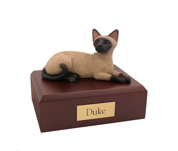 Siamese Small Cat Urn