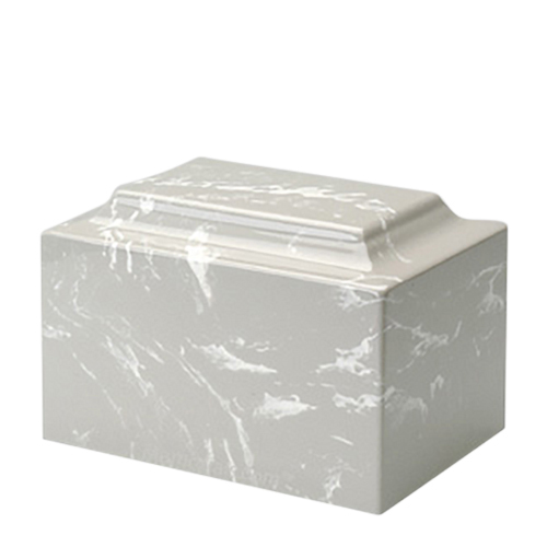 Silver Gray Marble Medium Urn