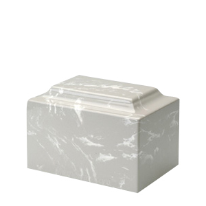 Silver Gray Marble Medium Urn