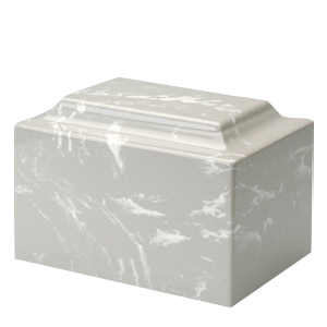 Silver Gray Marble Cremation Urns