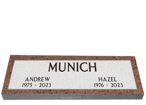 Simple Companion Granite Headstone 36 x 12