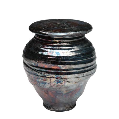 Raku Night Medium Cremation Urn