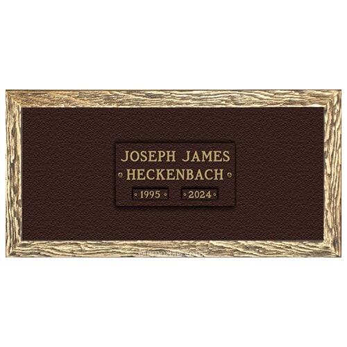 Simplicity Cremation Bronze Plaque 24 x 12