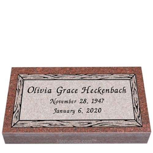 Simplicity Granite Grave Marker 20 x 10