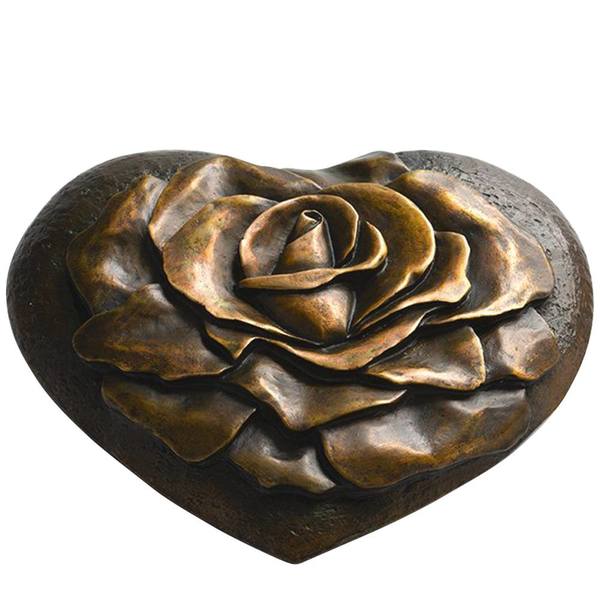 Simplicity Heart Bronze Keepsake Urn