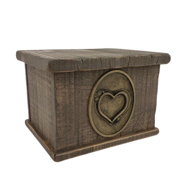 Simplicity Heart Wood Urn