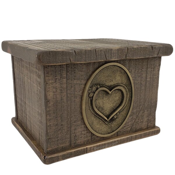 Simplicity Heart Wood Urn