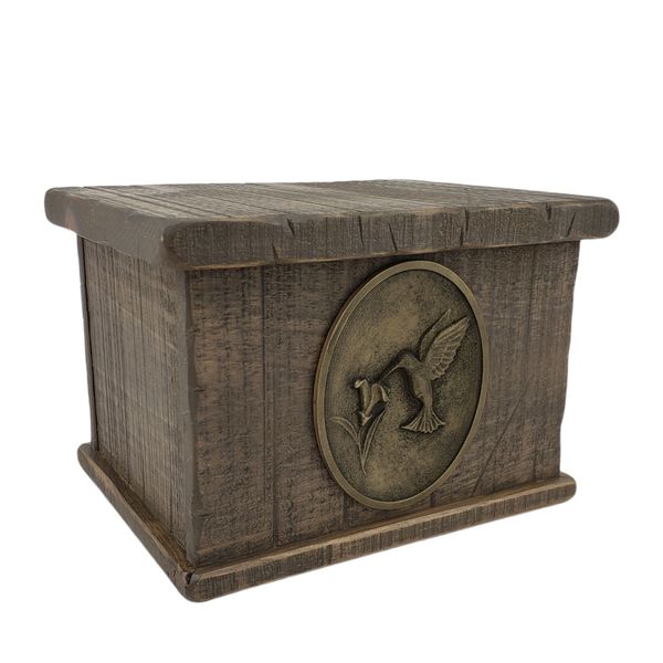 Simplicity Hummingbird Wood Urn