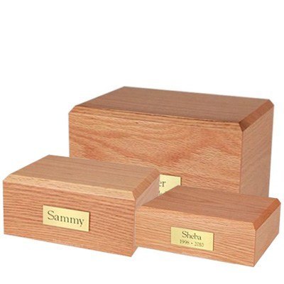 Simplicity Oak Pet Urns