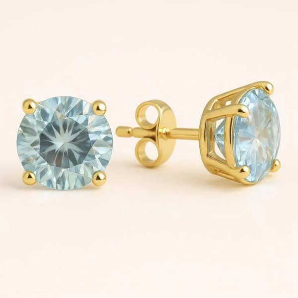 Simplicity Sky Cremation Diamond Earrings