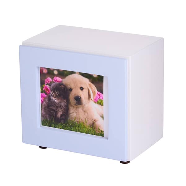Sky Blue Small Photo Pet Urn