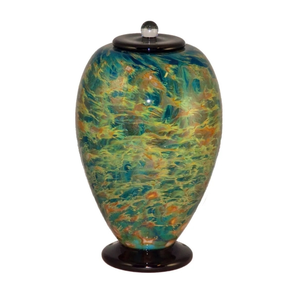 Sky Meets Earth Child Glass Urn