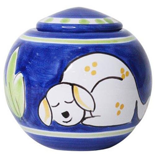 Sleeping Dog Large Ceramic Urn