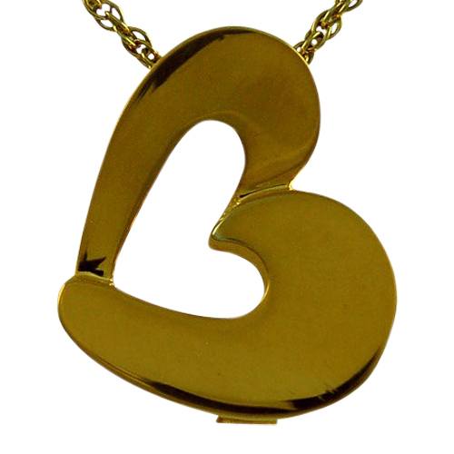 Open Slider Heart Keepsake Pendant II