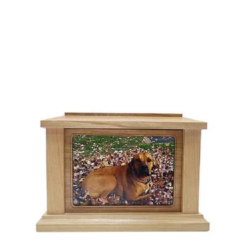 Small Cherry Rectangle Picture Pet Urn