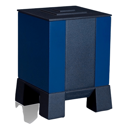 Blue & Black Medium Cremation Urn