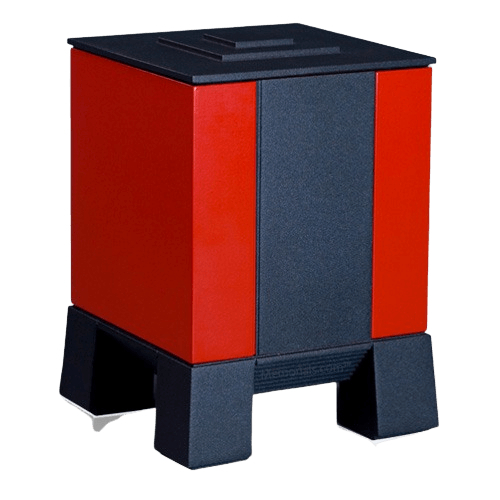 Red & Black Medium Cremation Urn