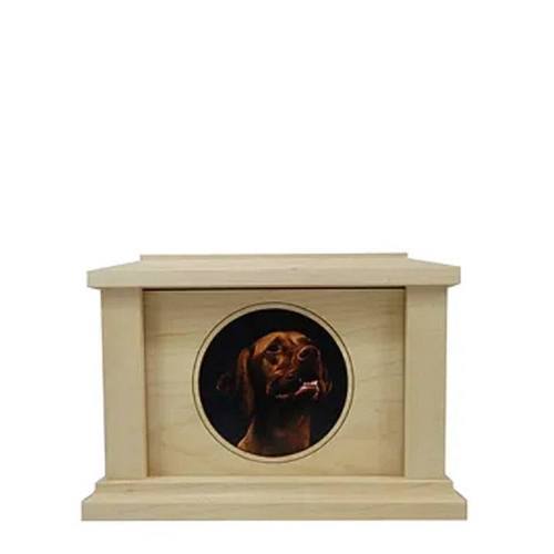 Small Maple Circle Picture Pet Urn
