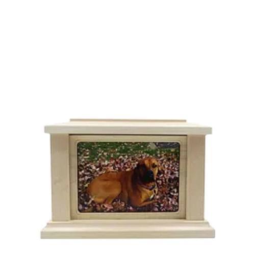Small Maple Rectangle Picture Pet Urn