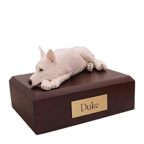 Snow White German Shepherd Large Dog Urn