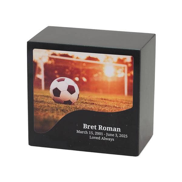 Soccer Marble Cremation Urn