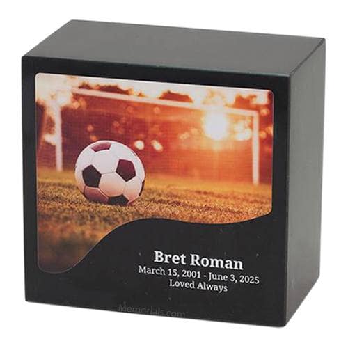 Soccer Marble Cremation Urn Soccer Marble Cremation Urn