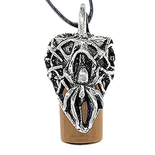 Spider Brown Cremation Necklace Urn