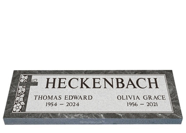 Spiritual Peace Companion Granite Headstone 36 x 12