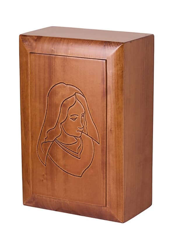 Spiritual Wooden Religious Urn