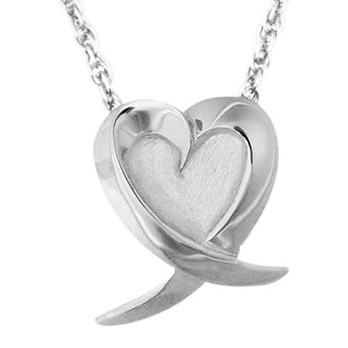 Spun Heart Keepsake Pendant