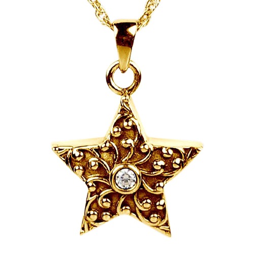 Crystal Star Keepsake Pendant II