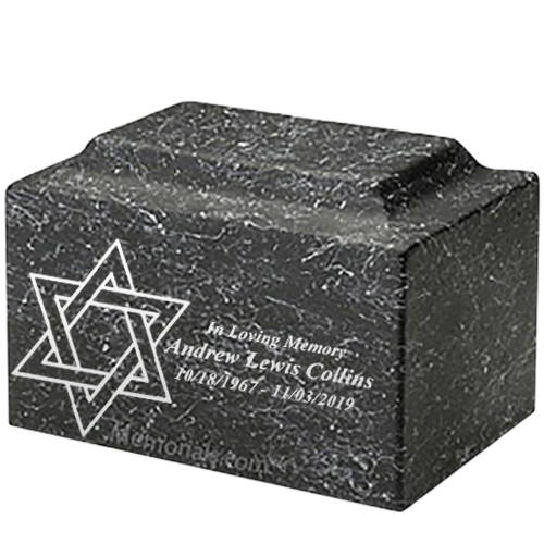 Star of David Nocturne Marble Urn