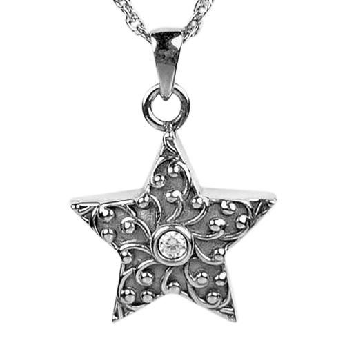 Crystal Star Keepsake Pendant