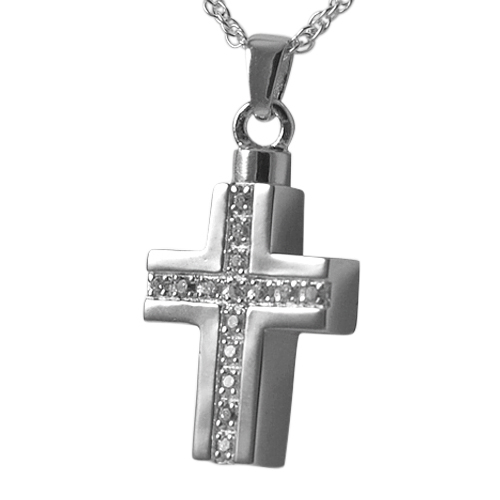 Crystal Cross Keepsake Pendant III