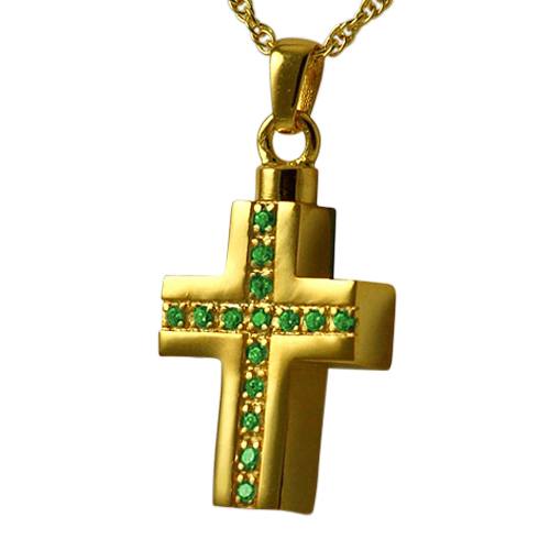 Crystal Cross Keepsake Pendant IV