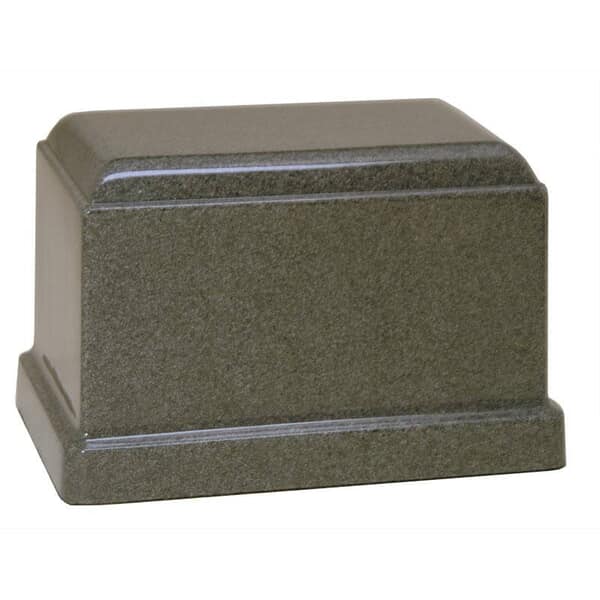 Stone Gray Granite Cultured Cremation Urn